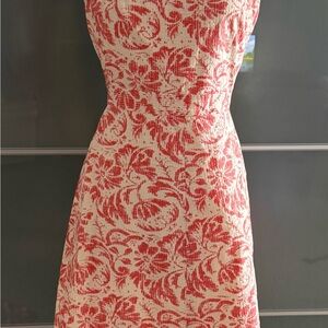 J. Crew Melon Strapless Dress for Wedding Guests